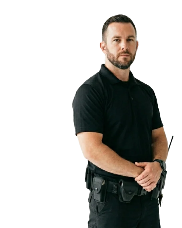Agent de sécurité privée HAZE SECURITY en poste